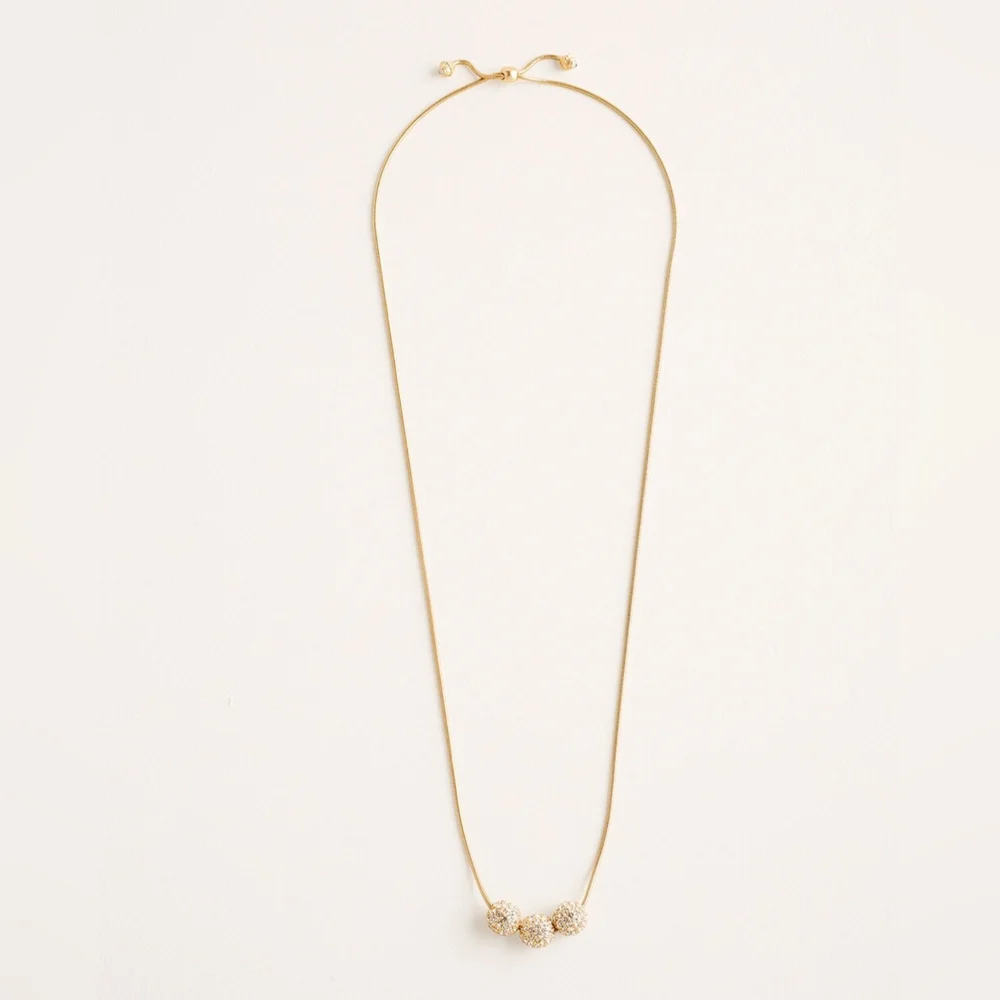 Chico's Convertible Goldtone Fireball Necklace NEW - Picture 2 of 5